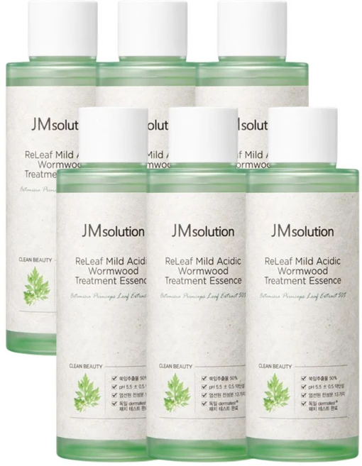 제이엠솔루션 릴리프 약산성 약쑥 트리트먼트 에센스 200ml / 약쑥잎추출물50% 약산성 빠른진정 저자극, 6개 - 쿠팡