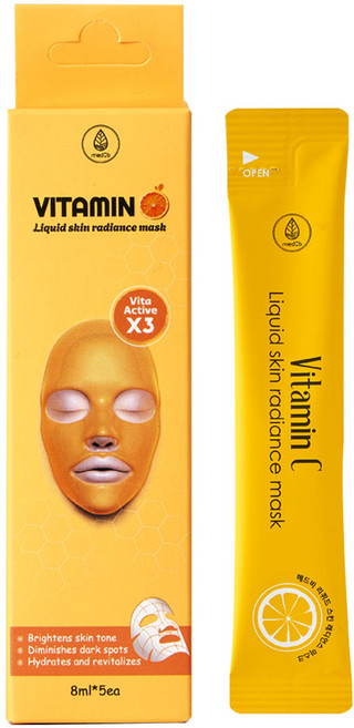 리퀴드 스킨 래디언스 피부미백 브라이트닝 필오프팩, 1개, 5개입