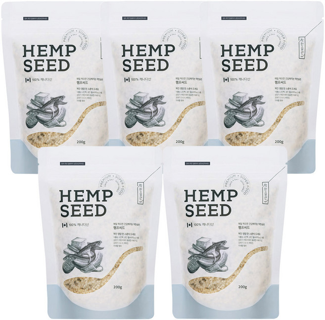 착한습관 햄프씨드, 200g, 5개