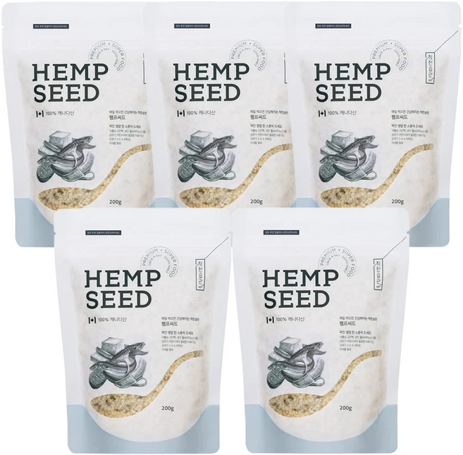 착한습관 햄프씨드, 200g, 5개 - 쿠팡