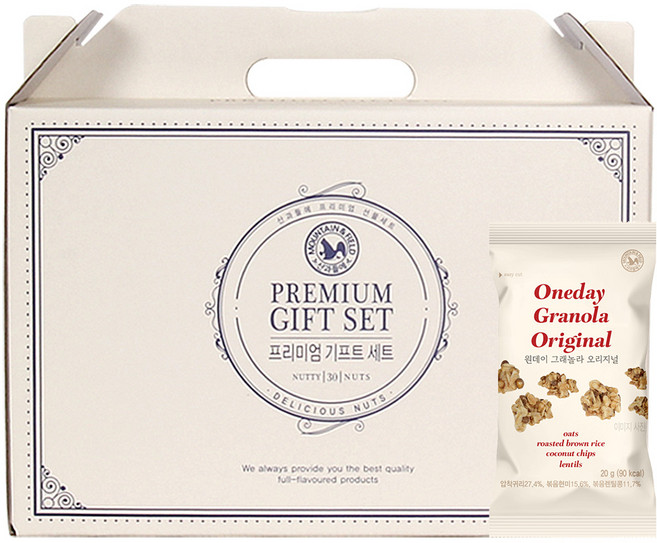 산과들에 원데이그래놀라오리지널 30입 선물세트, 1세트