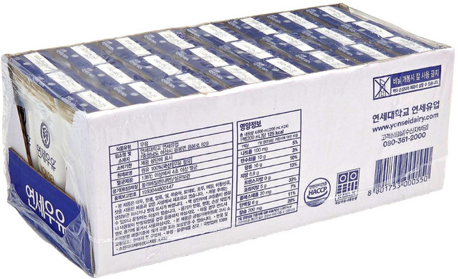 연세대학교 연세우유, 200ml, 24개