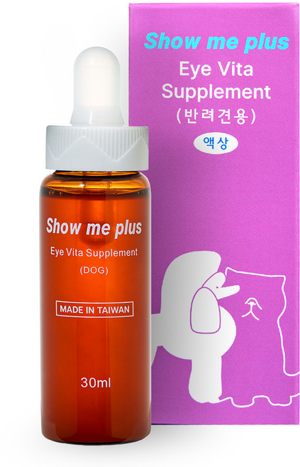 쇼미플러스 강아지 눈 눈물 자국 냄새 영양제 1개, 30ml