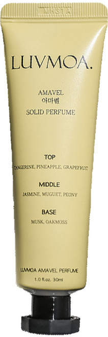 러브모아 승무원 고체향수 솔리드 퍼퓸 바르는 명품 니치 여성 무알콜 살냄새 향수, 아마벨, 30ml, 1개