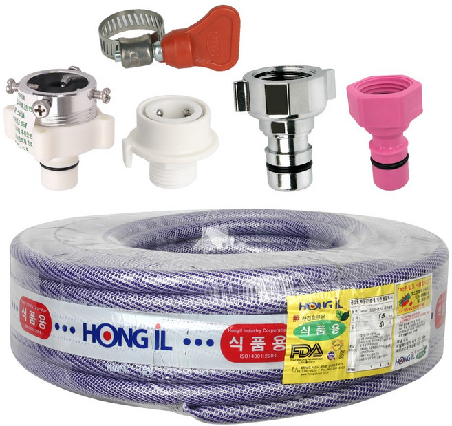 와이넷 꼬이지않는물호스30M+직수연결키트, 1개