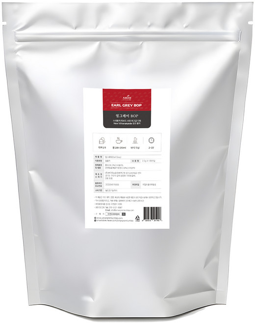 얼그레이 티백 / 카페용 대용량 / 홍차 티백 / 아만프리미엄티, 2.2g, 1개입, 100개, 2.2g