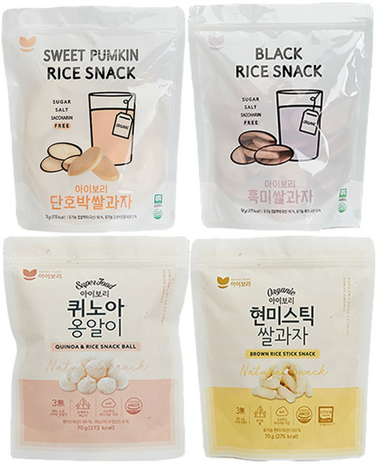 아이보리 베스트 쌀과자 A세트, 70g, 1개
