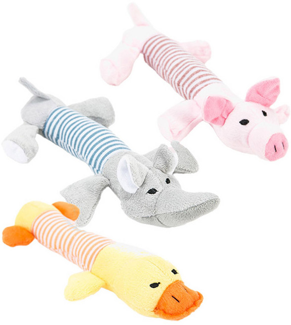 딩동펫 반려견 장난감 봉제인형, 혼합 색상, 1세트