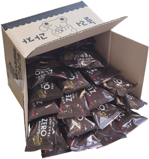 [놀러과자] 롯데 제로 미니 카카오케이크 대용량 개별포장, 14.3g, 40개