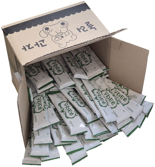 [놀러과자] 크라운 쿠크다스 커피 비스킷 대용량 개별포장, 100개, 8.5g