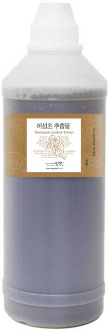 히알루론산 원액1% 브로콜리 추출물 병풀 인진쑥 어성초 갈락토미세스 미강유 글리세린 이데베논 로즈워터 타마누 호호바오일, 어성초1L, 1개