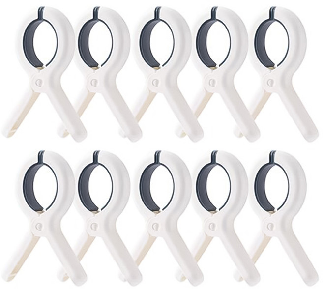 스카위즈 다용도 무자국 빨래 집게, 10개, 블루