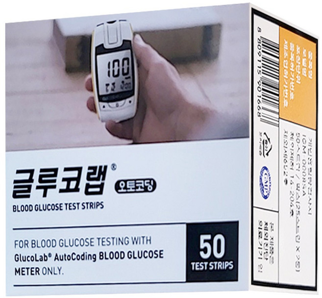 오상헬스케어 글루코랩 혈당시험지 당뇨측정 6BOX 300매, 6개