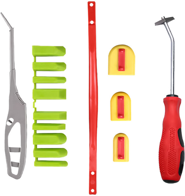 투데이리빙 3종 세트 실리콘 헤라 + 줄눈 제거기 셀프 줄눈 작업 도구 틈새 마감용 욕실 주방, 1세트