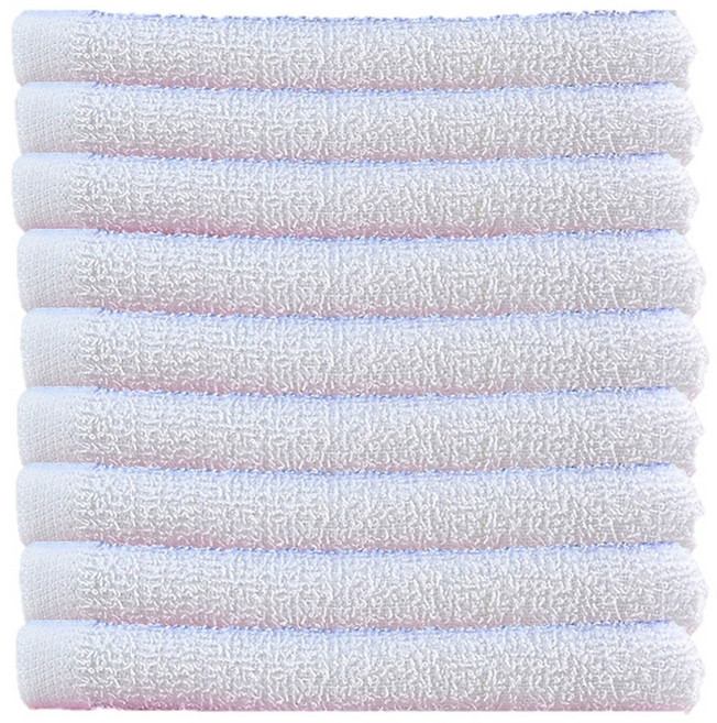 하트민 피부미용사 시험용 가벼운수건 10장, 95g 화이트, 10개, 화이트