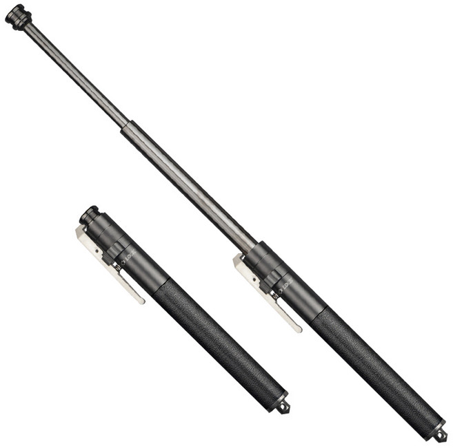 펜타입 휴대용 삼단봉 미니 경량 호신 봉 스틱 접이식 롱 3단봉 안전 호신용 방어 용품 남성 여성 소형, R99693B, 1세트