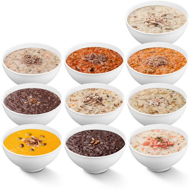 다림죽 맛보기죽세트(10종/10팩), 1세트, 5kg