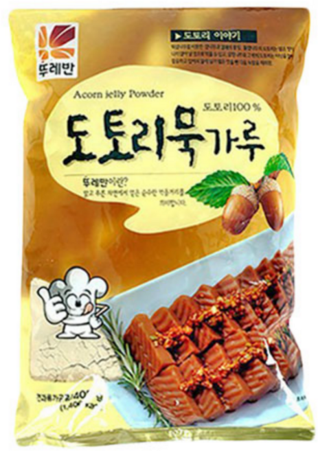 도토리묵가루, 400g, 10개