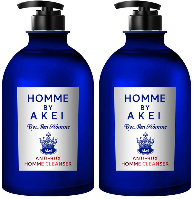 아케이 옴므 안티럭스 올인원 쿨링 남성청결제, 550ml, 2개