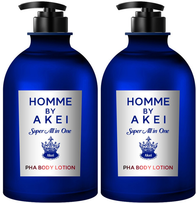 아케이 옴므 슈퍼올인원 PHA 퍼퓸 바디로션 센스페로몬향, 550ml, 2개