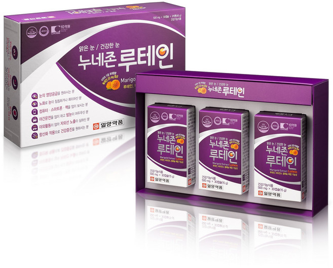 일양약품 누네존 루테인, 90정, 1세트