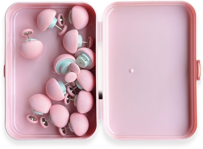 앙플러스 이불밀림방지 고정핀 12p + 케이스 세트, 핑크, 1세트