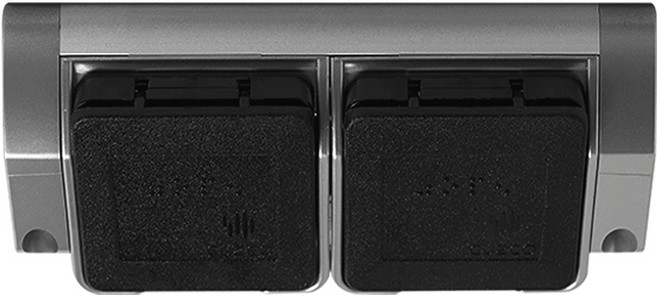 쿠스코 ZC-C80 2구 코너 가구콘센트 블랙, 1개