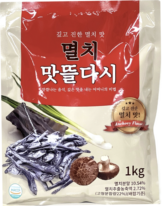 깊고 진한 멸치 맛 멸치 맛뜰다시 육수 국물 업소용 대용량 10kg, 1박스