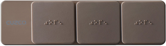 쿠스코 ZC-C90 3구 빌트인콘센트 선택형 멀티탭 매립콘센트(파워코드 포함), 1개, 콘센트+콘센트+USB, 우드브라운