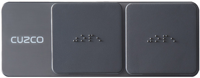 쿠스코 ZC-C90 2구 빌트인콘센트 매립콘센트(파워코드 포함), 콘센트+콘센트(+파워코드), ALL건그레이, 1개