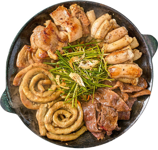 농가살리기 소곱창 곱창 막창 대창 특양 염통 모듬 한판 대구 원조, 02.곱창1+막창1+대창1+특양1+염통1 총 890g, 1개, 700g