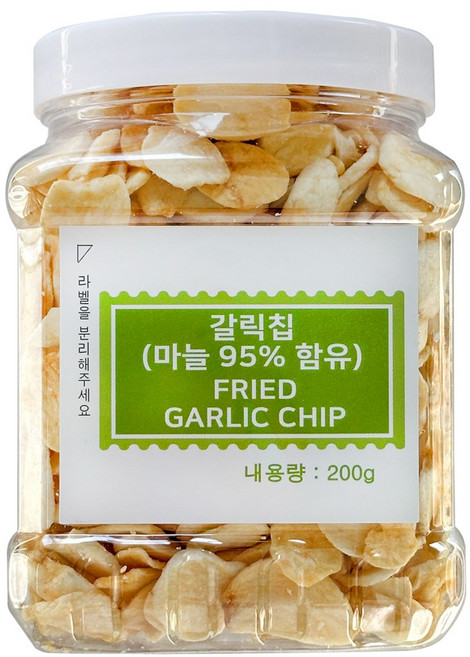 웰루츠 갈릭칩 화이트 튀긴마늘 슬라이스, 12개, 200g