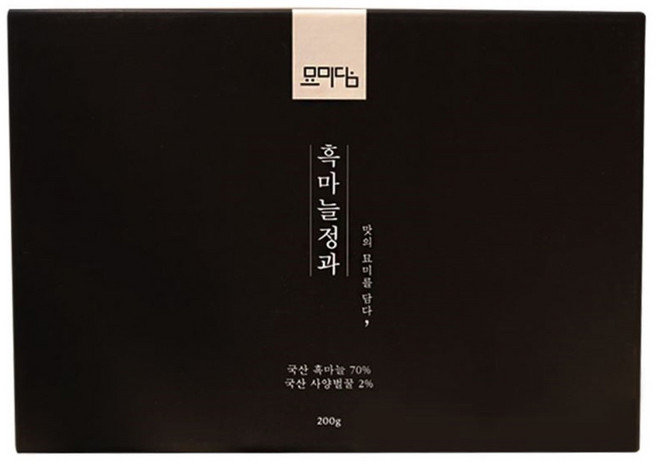 묘미담 흑마늘정과 절편 선물세트 국내산, 200g, 5개