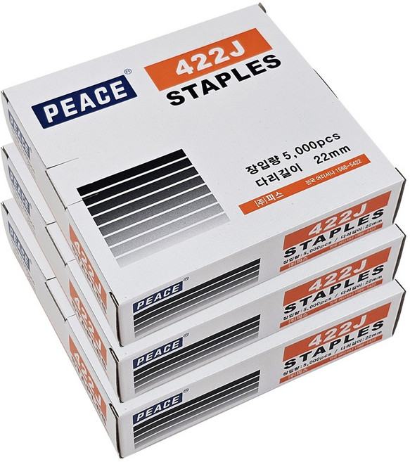 철물코리아 타카핀 1박스 타카핀422, 3개