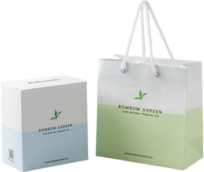 봄봄가든 내추럴 프리미엄 티 선물세트 + 쇼핑백, 루이보스+감잎+대추+진저 총60P, 1세트