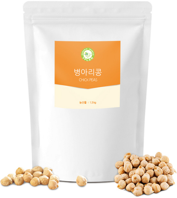 브이플랜 병아리콩밥 병아리콩 샐러드 간식 이집트콩 1.5kg 칙피, 1개