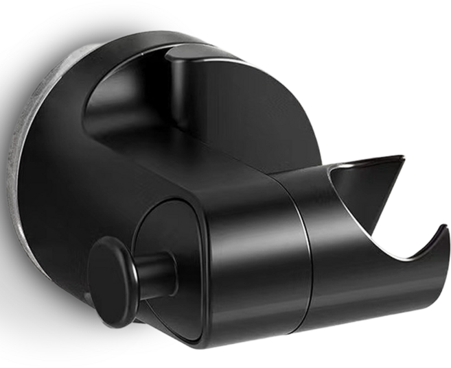 내집클로버 흡착식 초강력 샤워기 거치대, 블랙