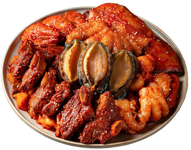 [20억매출 보양식 맛집 메뉴 ] 뉴하비츠 밀키트 해목정 전복해물갈비찜 1.6kg(2~3인용) 1팩 생신상 집들이 캠핑음식 / SBS생방송투데이 방영맛집, 1개, 1.6kg