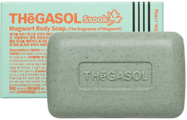 때가솔 쑥 각질제거 목욕비누, 100g, 2개입