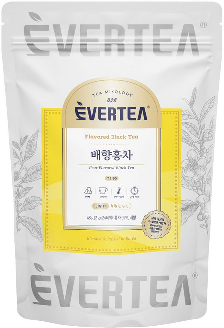 에버티 배향 가향 홍차 티백, 1개, 24개입