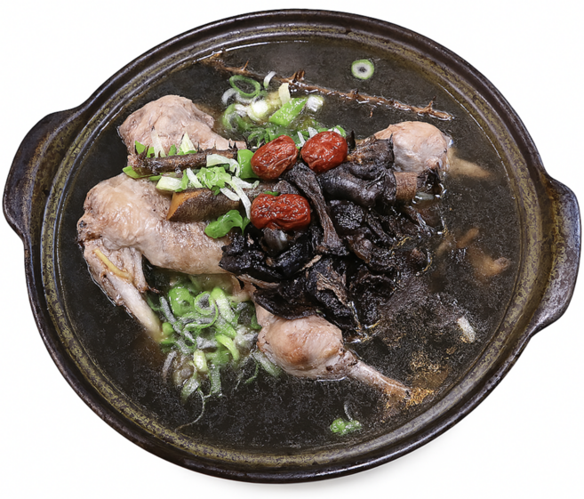 [보양식] 토종오리 능이백숙 - 4인분 조리완료제품 청둥이 오리탕 찹쌀밥, 4kg, 1개