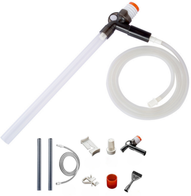 헤이데야 수조 어항 클리너 바닥 자갈 청소 수족관 펌프 프로 사이펀 1개