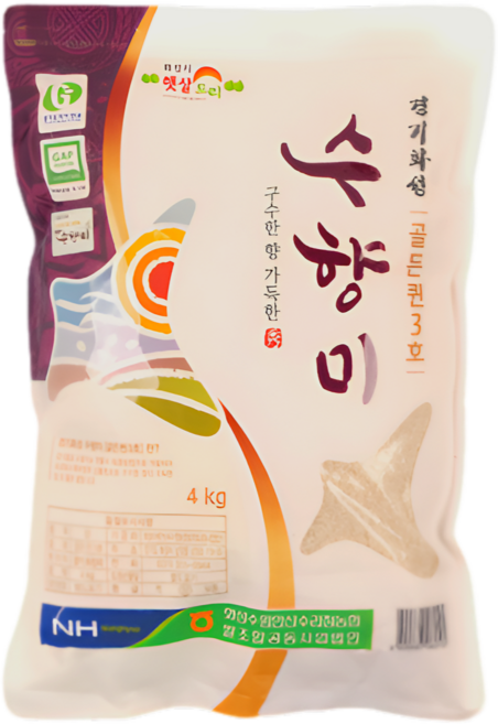 (25년 햇수확) 우리곡물 2025년산 당일도정 경기 수향미 골든퀸3호 백미 햅쌀, 4kg, 1개, 상등급