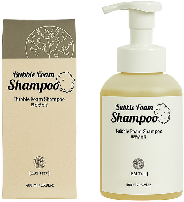 맥주효모 유산균 EM추출물 버블폼 두피케어 샴푸, 1개