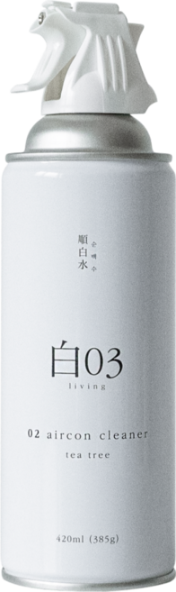 순백수 에어컨클리너, 420ml, 4개