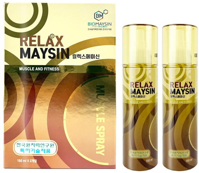 릴렉스 메이신 골드 스프레이 150ml, 1세트, 2개입