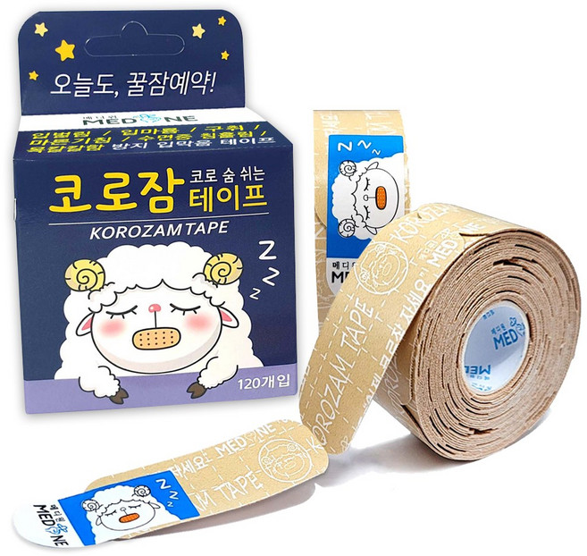 메디원 코로잠 코로 숨 쉬는 입막음 테이프 120p, 1개