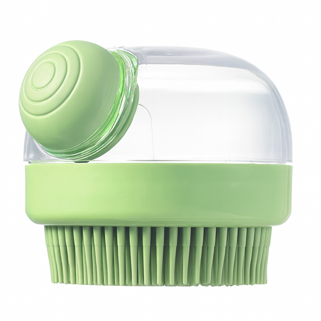 케리빙 강아지 목욕 브러쉬, 그린, 1개