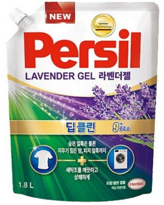 헨켈 퍼실 파워젤 라벤더 일반용 겸용 리필, 1.8L, 1개