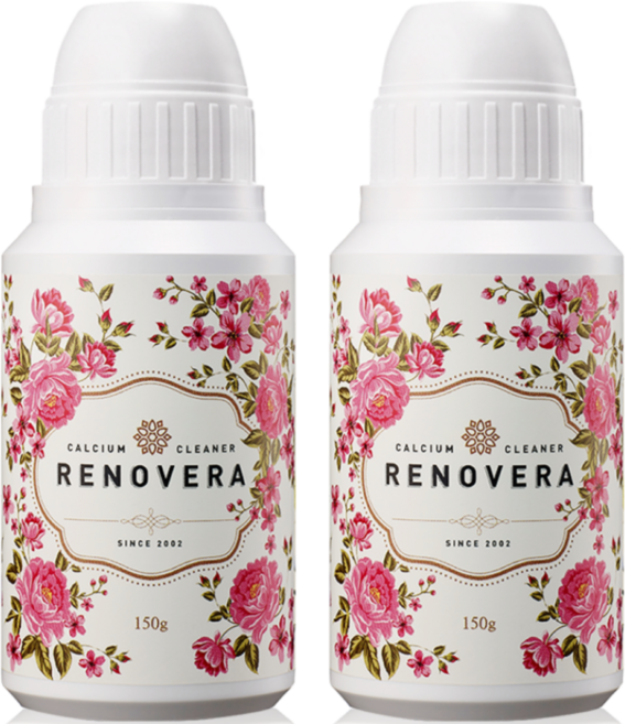 리노베라 칼슘 파우더 장미 과일 세정제, 150g, 2개